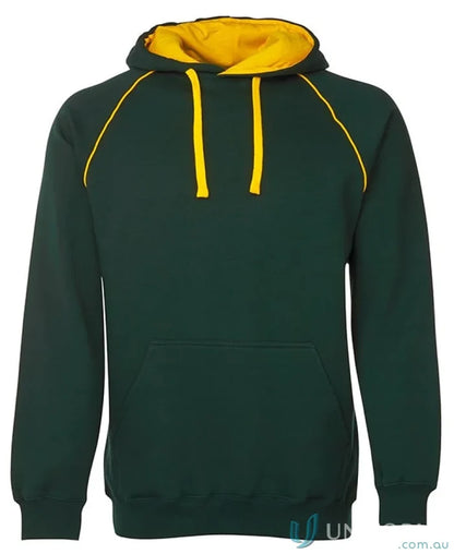 Green and yellow kids contrast fleecy hoodie from JBs Kids Contrast Fleecy Hoodie