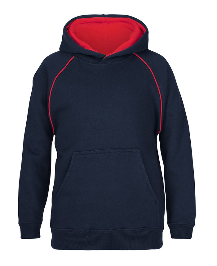 Jb’s kids contrast fleecy hoodie in navy blue with red lining