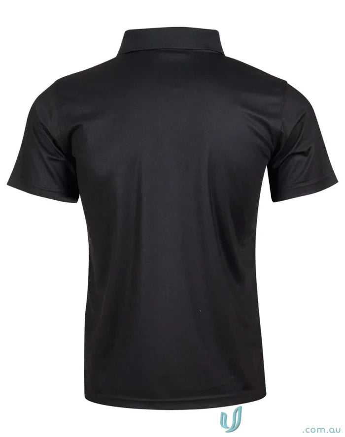 Kids Verve Polo black short-sleeved collar shirt for stylish kids sets and PS81K kids uniforms