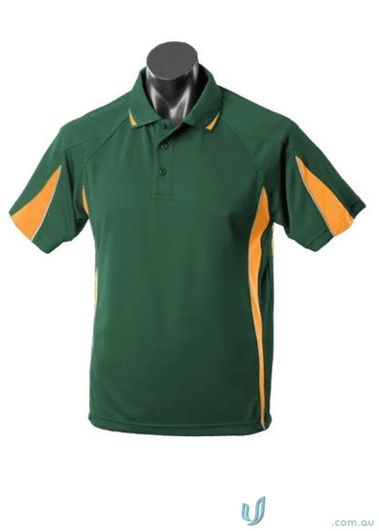 3304-TI 3304 Kids Eureka Polo in Bottle/Gold front product image