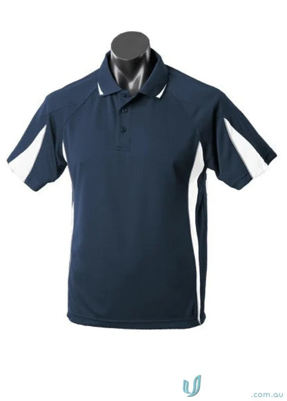 3304-TI 3304 Kids Eureka Polo in Navy/White