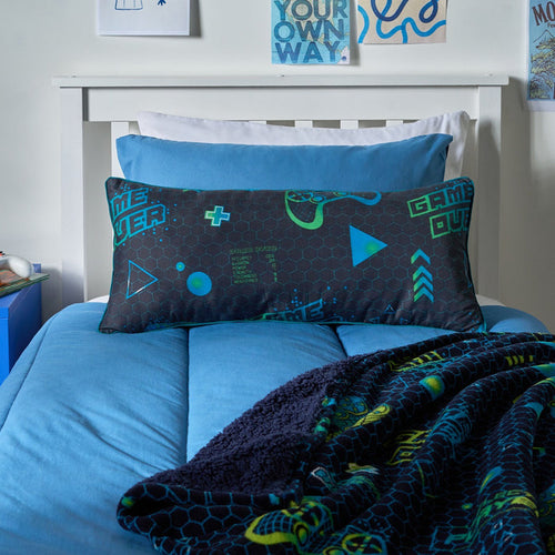 Kids Gaming Bolster Pillow - Navy 🇬🇧