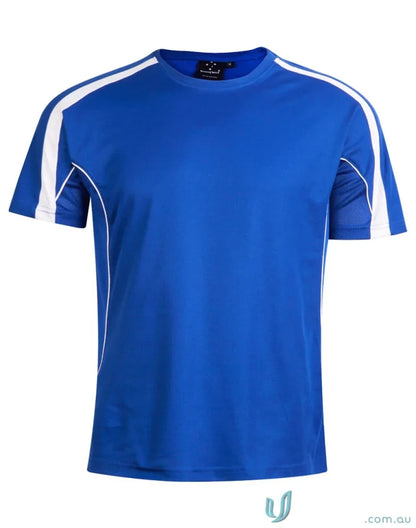 Kids Legend Tee blue and white athletic t-shirt perfect for uniforms or casual workwear