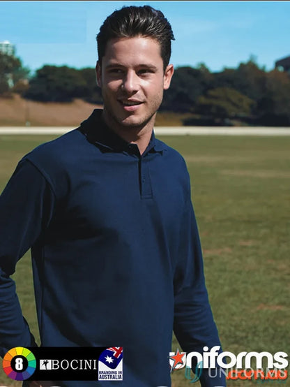 Bocini CP1316 Kids L/S Basic Polo