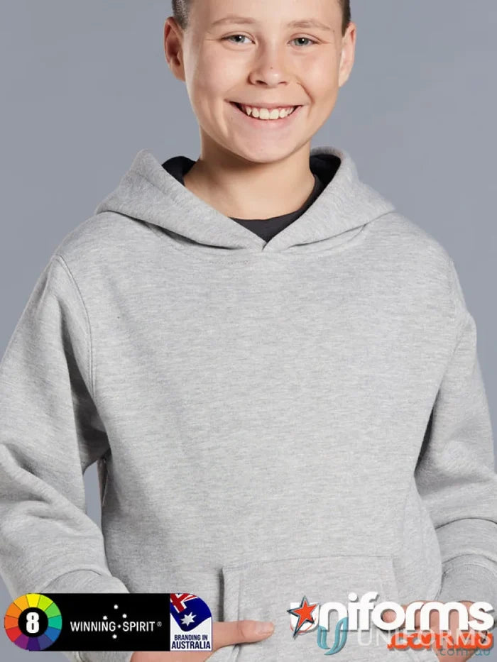 Kids passion fleece hoodie featuring a cozy gray hooded sweatshirt for clubs needing warm