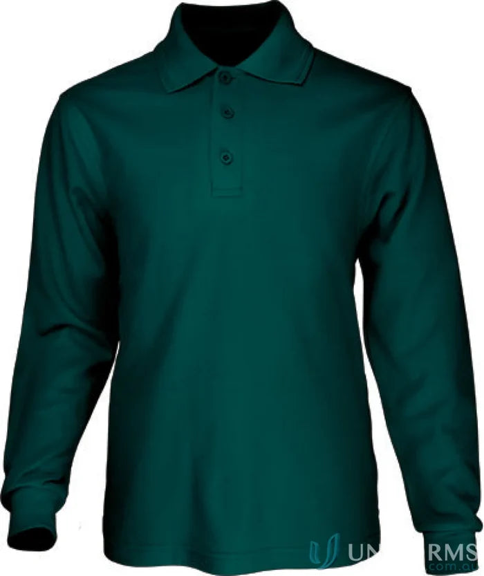 Bocini CP1605 Kids Poly Face Cotton Backing L/S Polo