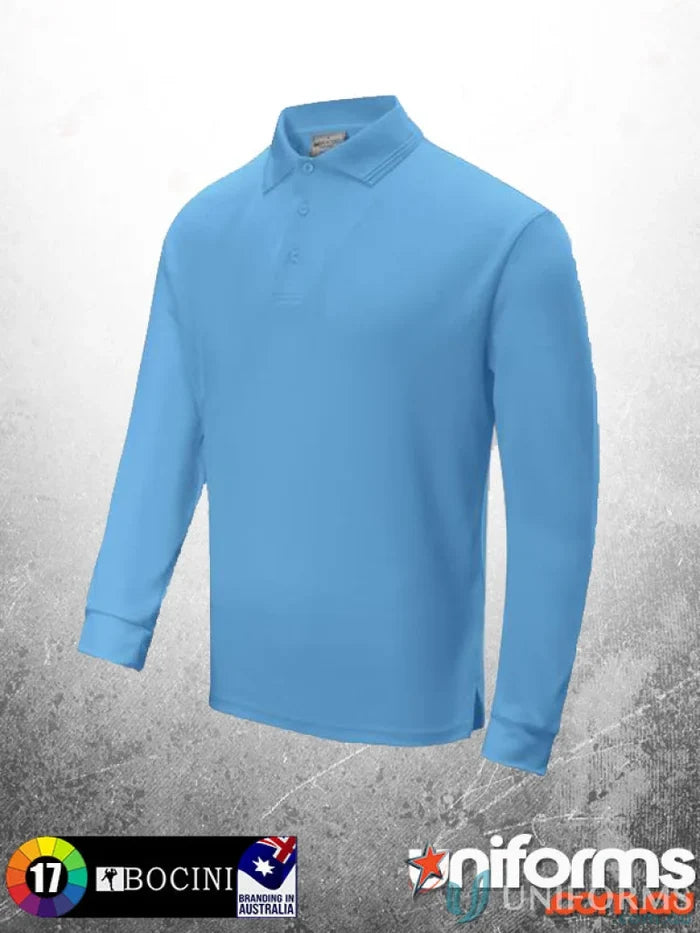Bocini CP1633 Kids Sun Smart L/S Polo front product image