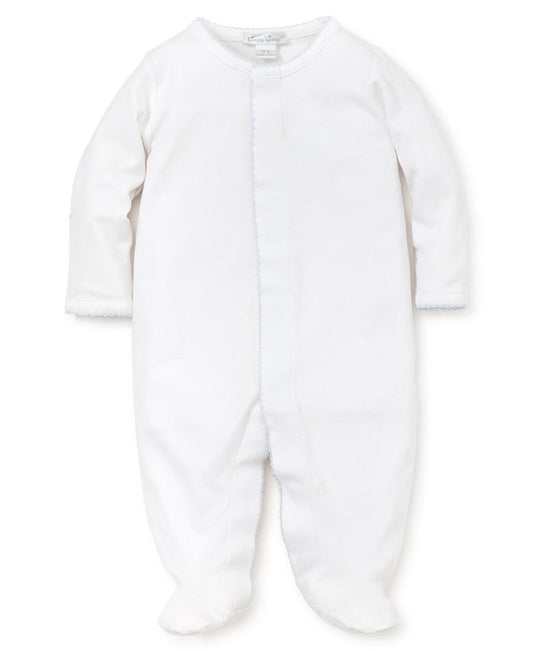 Kissy Kissy Basics Footie White/Lt Blue