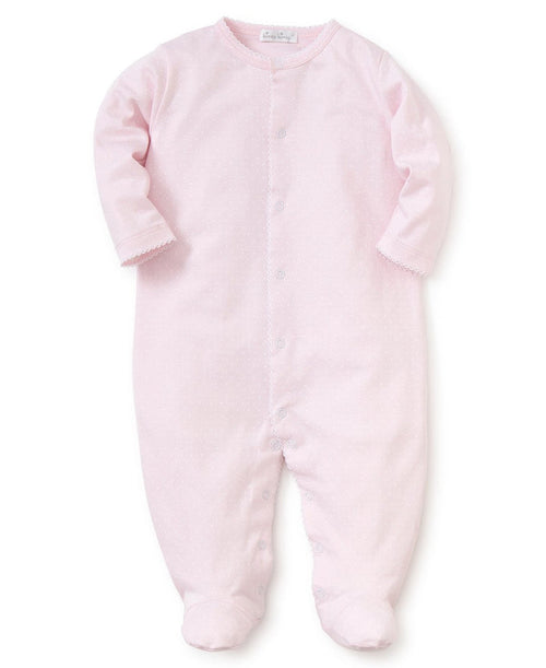 Kissy Kissy Dots Print Footie Pink/White