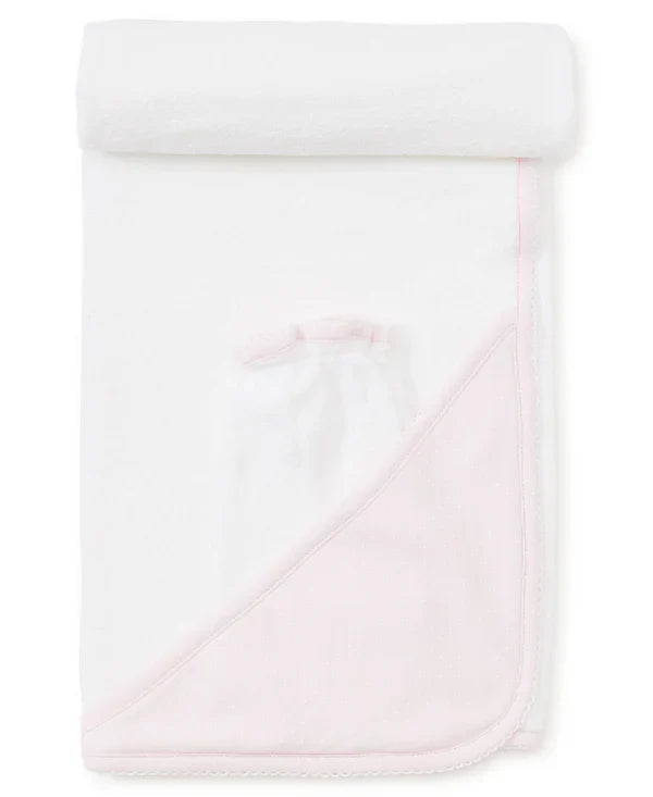Kissy NEW Dots Towel w/ Mitt-Pink/White