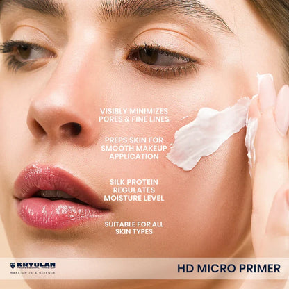 Kryolan HD Micro Primer – Professional Pore Minimizing & Smoothing Makeup Base (30ml)