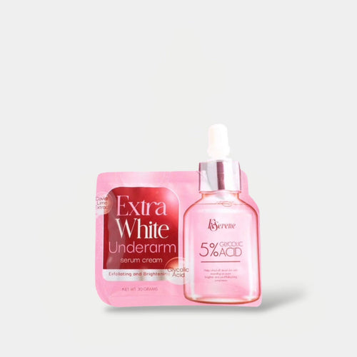 KSerene 5% Glycolic Acid Extra White Underarm Serum Cream 30g كريم سيروم كي سيرين لتفتيح الإبطين بحمض الجليكوليك بنسبة 5% - Princess Cosmetics Qatar