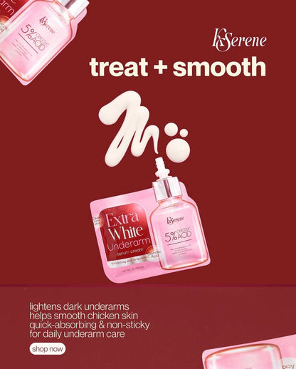 KSerene 5% Glycolic Acid Extra White Underarm Serum Cream 30g كريم سيروم كي سيرين لتفتيح الإبطين بحمض الجليكوليك بنسبة 5% - Princess Cosmetics Qatar