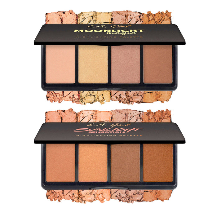 LA Girl Fanatic Highlighting Palette 4 Colors - ikatehouse