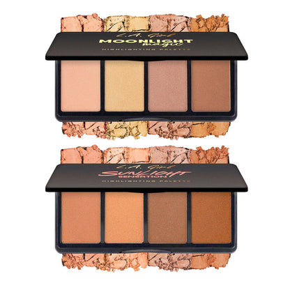 LA Girl Fanatic Highlighting Palette 4 Colors - ikatehouse