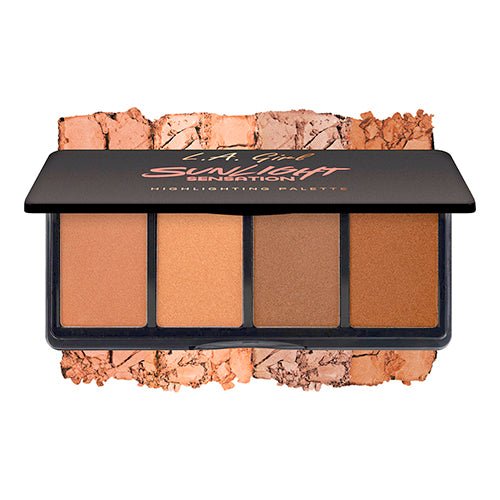 LA Girl Fanatic Highlighting Palette 4 Colors - ikatehouse