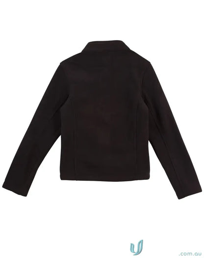 Black long-sleeved bonded polar fleece jacket for ladies pf08 frost from Micro Bonded Polar Fleece collection