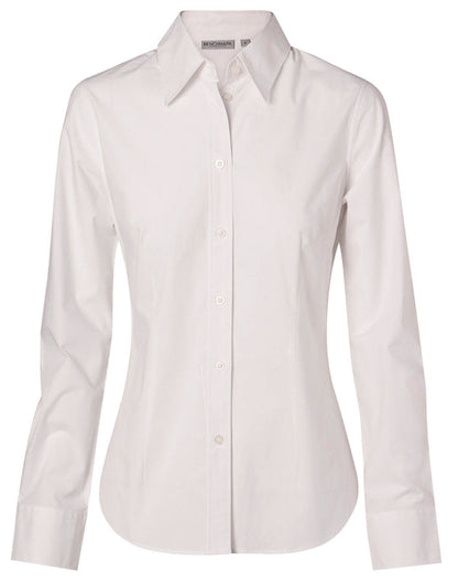 Winning spirit ladies women’s fine twill M8030L shirt front view