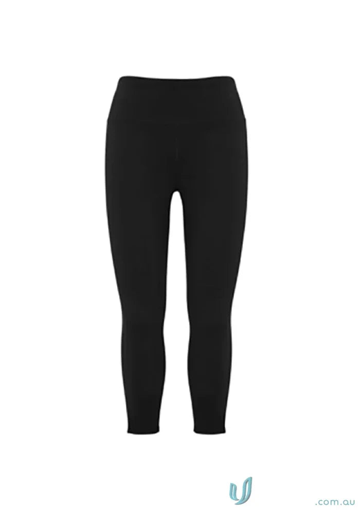 Black cropped leggings from Biz Collection Ladies Flex 3Qtr Leggings collection