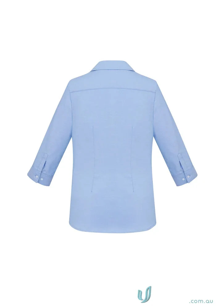 Light blue Ladies Regent Cotton 3Q Shirt from s912lt Biz Collection for women