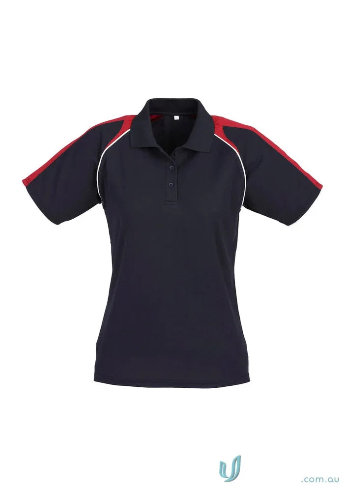 Ladies Triton Polo in navy and red with biz cool™ polyester, perfect for casual style