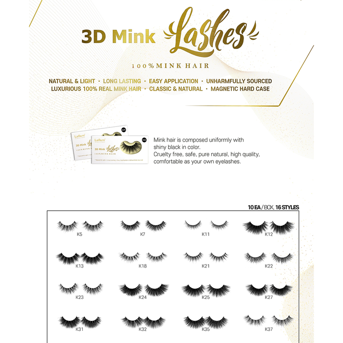 Laflare 3D Mink Lashes #K31