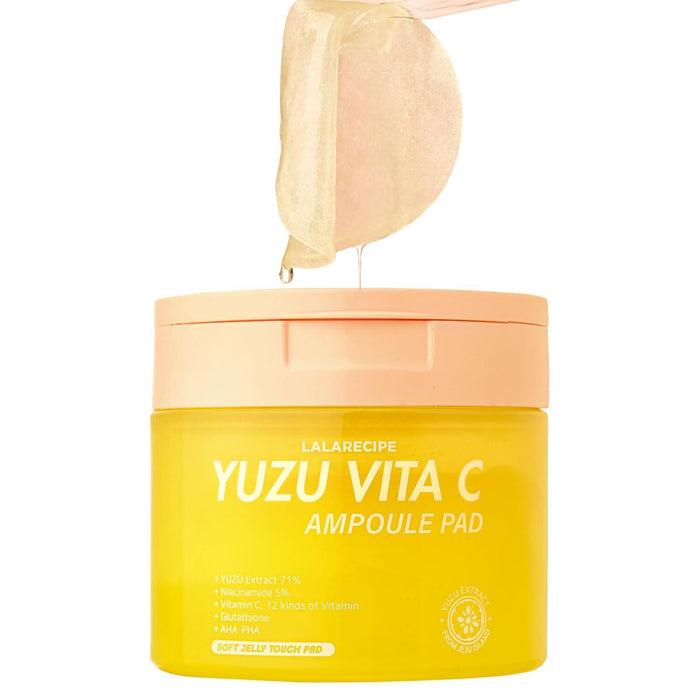 LALARECIPE Yuzu Vita C Ampoule Pad 80 Pads