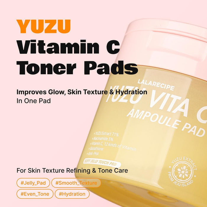 LALARECIPE Yuzu Vita C Ampoule Pad 80 Pads