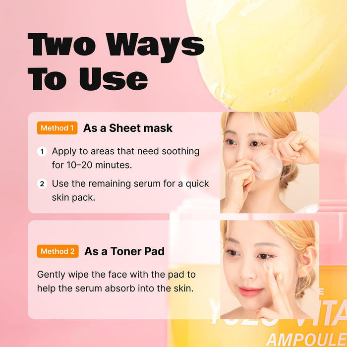 LALARECIPE Yuzu Vita C Ampoule Pad 80 Pads
