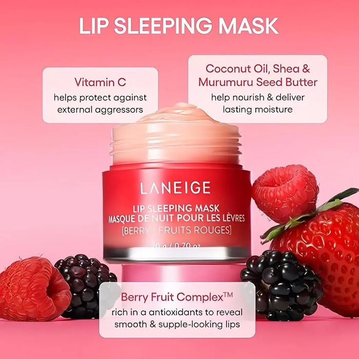 LANEIGE - Lip Sleeping Mask EX - Berry 20g – Sleeping Mask | Korean Skincare Canada - VGLE Beauty
