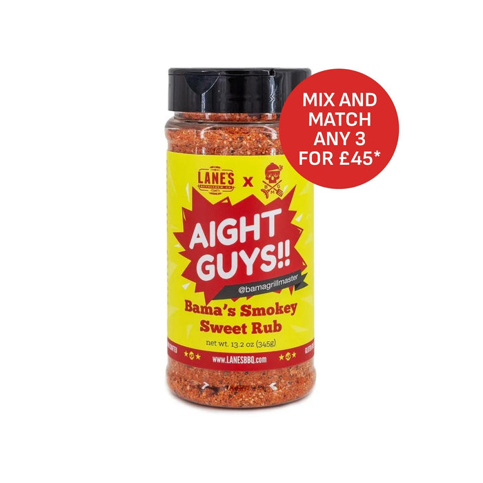 Lane's BBQ 'Aight Guys!! Bama's Smokey Sweet ' Rub 345g (13.2oz)