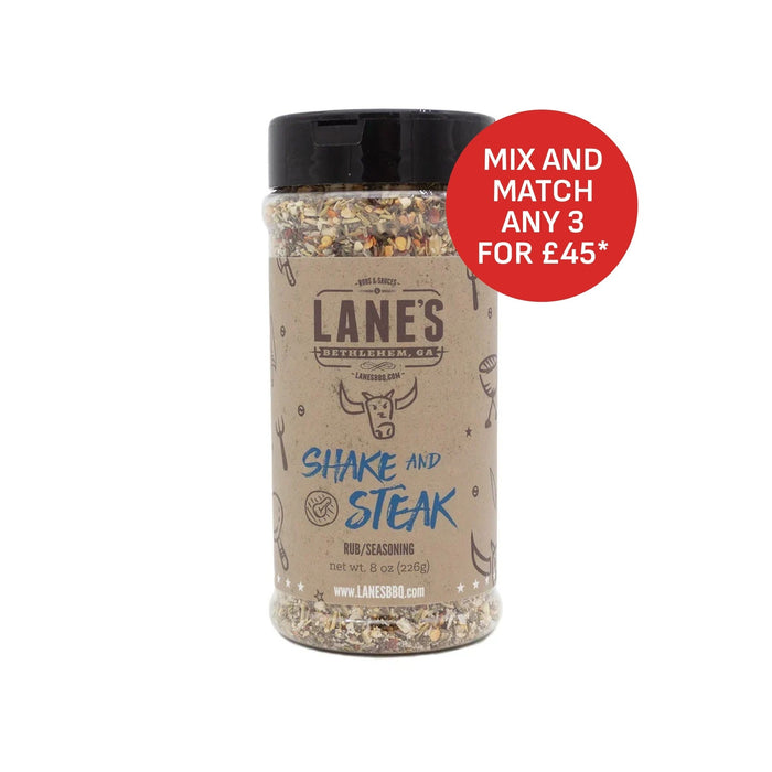 Lane's BBQ' Shake & Steak Rub ( Limited Edition )- 226g (8oz)