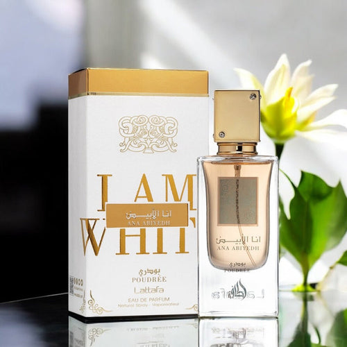Lattafa Ana Abiyedh Poudree 60ml لطافة أنا أبيض بودري - Princess Cosmetics Qatar