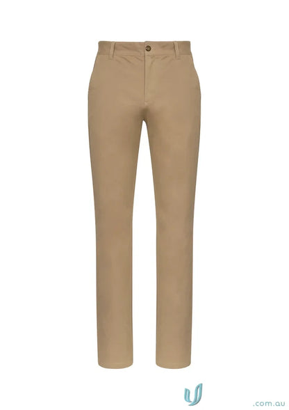 Khaki Lawson Stretch Chino Pants from Biz Collection Mens chino pants style