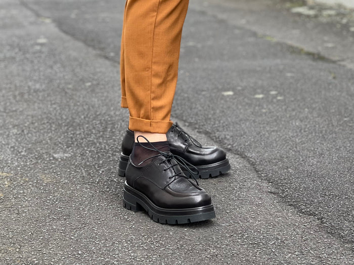 Smart Italian brogue. European made dress shoe in leather. Beautiful quality women's shoes.