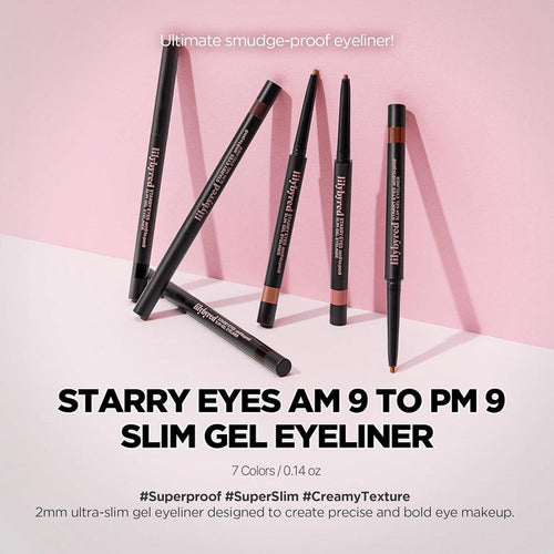 Lilybyred Starry Eyes Am9 to Pm9 Slim Gel Eyeliner 0.14g