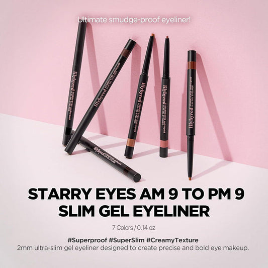 Lilybyred Starry Eyes Am9 to Pm9 Slim Gel Eyeliner 0.14g