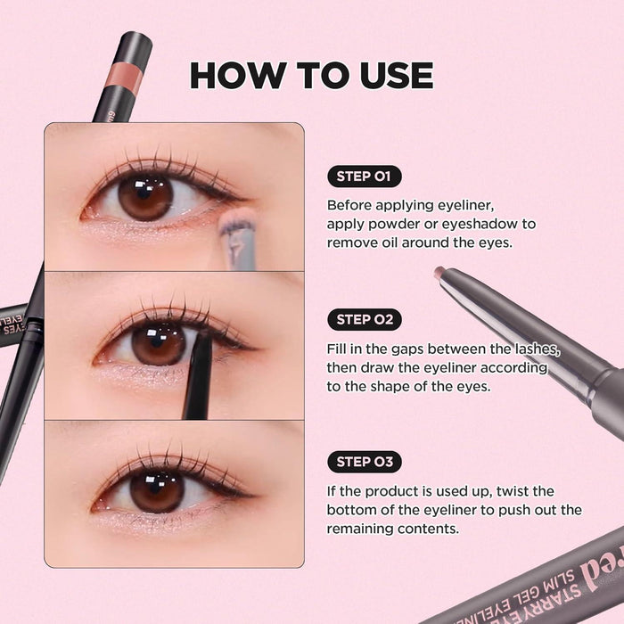 Lilybyred Starry Eyes Am9 to Pm9 Slim Gel Eyeliner 0.14g