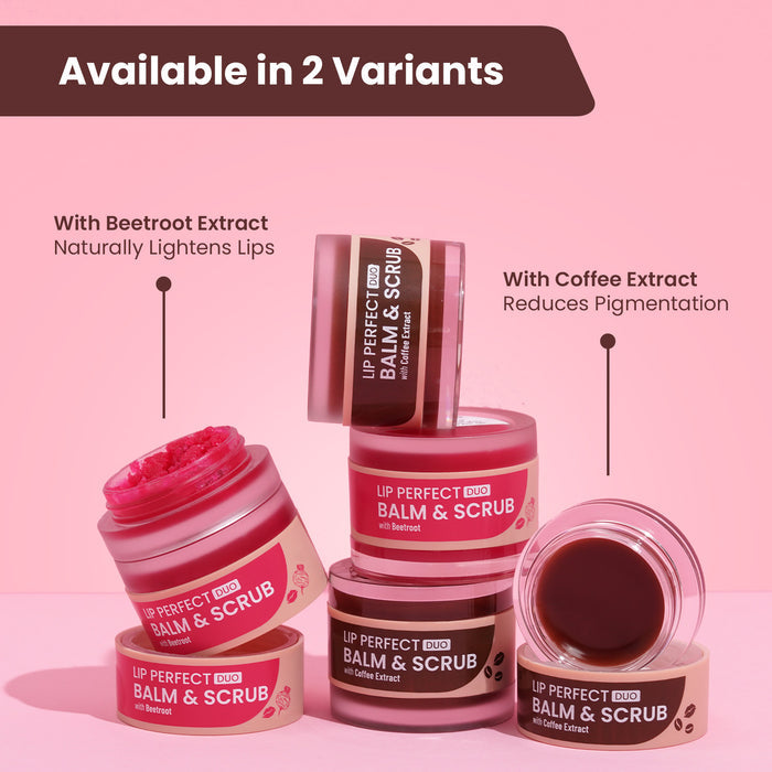 Lip Perfect Duo Balm & Scrub with Coffee Extract