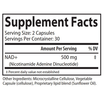 DesBio Liposomal NAD+ supplement for mitochondrial cellular energy healthy aging cognitive and metabolic support