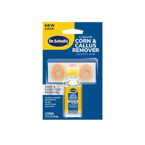 Corn and callus remover liquid kit with cushioned applicators, salicylic acid (Dr. Scholl’s)