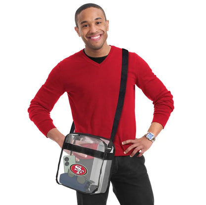 Little Earth NFL Clear Carryall Crossbody - San Francisco 49ers