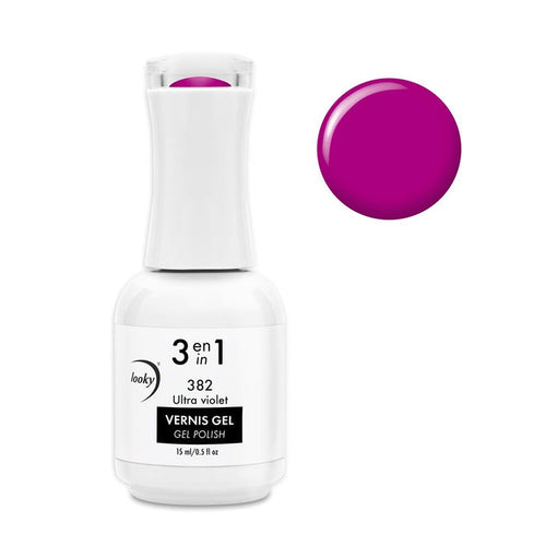 Looky Vernis Gel 3 en 1 #382 Ultra Violet (Collection Fluo)