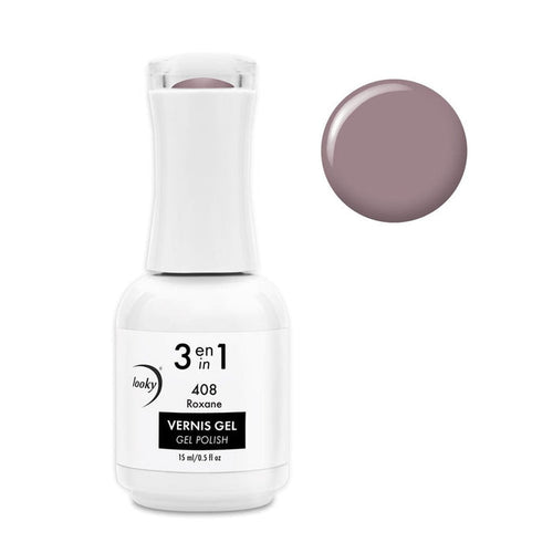 Looky Vernis Gel 3 en 1 #408 Roxane (Collection Nude)