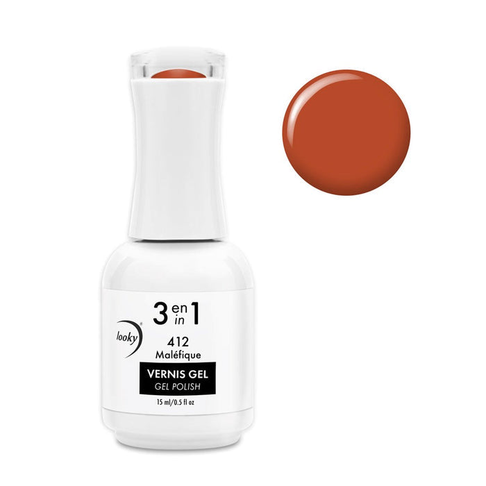 Looky Vernis Gel 3 en 1 #412 Maléfique (Collection Automne)