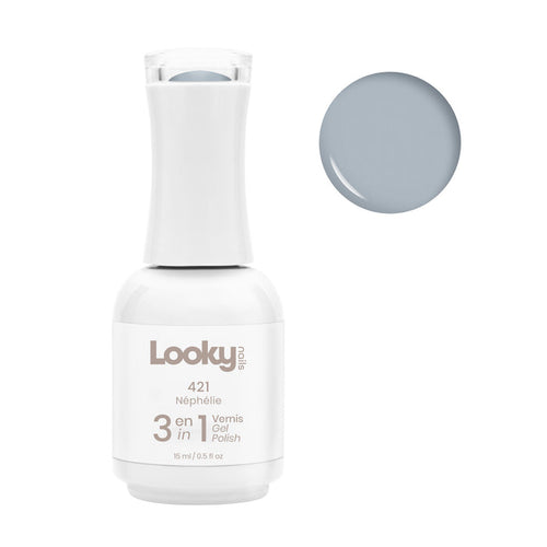 Looky Vernis Gel 3 en 1 #421 Néphélie (Collection Marine)