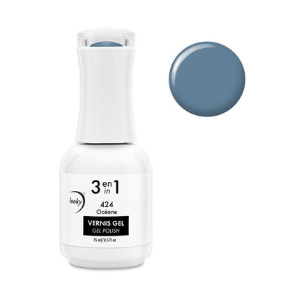Looky Vernis Gel 3 en 1 #424 Océane (Collection Marine)