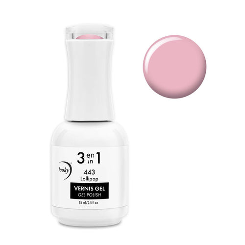 Looky Vernis Gel 3 en 1 #443 Lollipop (Collection Sarah Couture) (EXCLUSIVITÉ WEB)