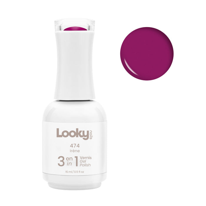 Looky Vernis Gel 3 en 1 #474 Irène (Collection Hiver)