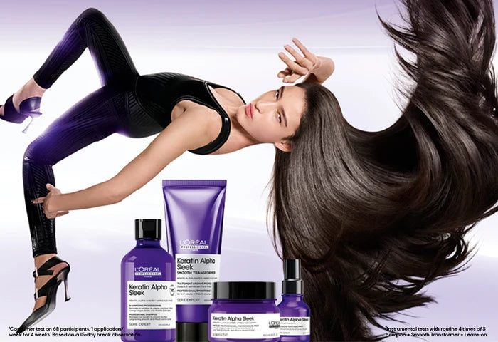 L’Oréal Professionnel Keratin Alpha Sleek Smooth Transformer Bundle